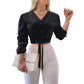 🎁2026 New Arrivals 50% OFF💥Women's Elegant V-Neck Tie-Waist Top – Adjustable Fit & Premium Soft Fabric – Versatile Chic 👠