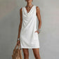 🎁2026 New Arrivals 50% OFF💥Elegant Slim Fit Cowl Neck Dress – Sleeveless, Side Pockets, Versatile ✨
