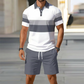 🎁2026 New Arrivals 50% OFF💥Men's Two-Piece Shirt and Shorts Set – Digital Print, Athletic Fit, Wrinkle Resistant ✨
