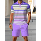 🎁2026 New Arrivals 50% OFF💥Men's Two-Piece Shirt and Shorts Set – Digital Print, Athletic Fit, Wrinkle Resistant ✨