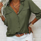 🎁2026 New Arrivals 50% OFF💥Women's Solid Lapel Long Sleeves Button-Down Shirt