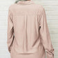 🎁2026 New Arrivals 50% OFF💥Women's Solid Lapel Long Sleeves Button-Down Shirt