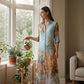 🎁2026 New Arrivals 50% OFF💥Elegant Retro Print Maxi Dress | Boho V-Neck Button-Down Flowy Gown | Breathable Summer Beach Holiday Dress