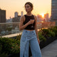 🎁2026 New Arrivals 50% OFF💥Women's Asymmetrical Waist Wide Leg Jeans – Unique waist design, relaxed fit & versatile – Perfect for chic everyday style & casual outings 🌿