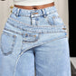 🎁2026 New Arrivals 50% OFF💥Women's Asymmetrical Waist Wide Leg Jeans – Unique waist design, relaxed fit & versatile – Perfect for chic everyday style & casual outings 🌿