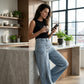 🎁2026 New Arrivals 50% OFF💥Women's Asymmetrical Waist Wide Leg Jeans – Unique waist design, relaxed fit & versatile – Perfect for chic everyday style & casual outings 🌿