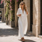 🎁2026 New Arrivals 50% OFF💥Women's Minimalist Solid Color Maxi Dress – Soft & flowy – Perfect for beach, travel or everyday elegance – effortless and breathable ✨🌿