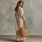 🎁2026 New Arrivals 50% OFF💥Women's Minimalist Solid Color Maxi Dress – Soft & flowy – Perfect for beach, travel or everyday elegance – effortless and breathable ✨🌿