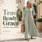 🎁2026 New Arrivals 50% OFF💥Women's V-Neck Loose Maxi Dress – Flowing Silhouette, Soft Drape, Day to Dinner 🌙
