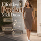 🎁2026 New Arrivals 50% OFF💥Women's Crew Neck Solid Color Dress – Soft & lightweight – Perfect for work, beach or everyday elegance – versatile and comfy ✨🌿