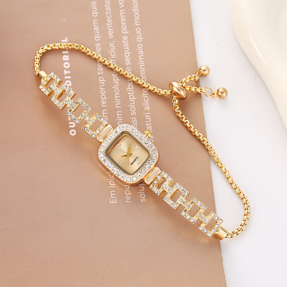 🎁2026 New Arrivals 50% OFF💥Women Drawstring Bracelet Watch Square Quartz