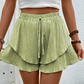 🎁2026 New Arrivals 50% OFF💥Women's Ruffle Layered Flowy Shorts – Skirt-Like Look, Elastic Waist, Breathable 🌸