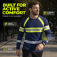 🎁2026 New Arrivals 50% OFF💥Crewneck Color Block Long Sleeve T-Shirt – High-contrast & breathable – Athletic fit, perfect for training or casual streetwear 🔥🌿
