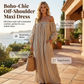 🎁2026 New Arrivals 50% OFF💥Women's Off-Shoulder Maxi Dress Lantern Sleeve Dress