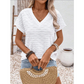 🎁2026 New Arrivals 50% OFF💥Women's Elegant Short Sleeve V-Neck Top – Lightweight, Relaxed Fit, Day-to-Night 🌿