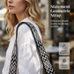 🎁2026 New Arrivals 50% OFF💥Women's Vintage Large-Capacity Crossbody Bag – Ribbed Fabric, Multi-Zip, Geometric Strap 🌿