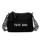 🎁2026 New Arrivals 50% OFF💥Women's Vintage Large-Capacity Crossbody Bag – Ribbed Fabric, Multi-Zip, Geometric Strap 🌿