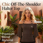 🎁2026 New Arrivals 50% OFF💥Women's Off-the-Shoulder Halter Neck Top