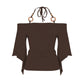🎁2026 New Arrivals 50% OFF💥Women's Off-the-Shoulder Halter Neck Top