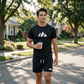 🎁2026 New Arrivals 50% OFF💥Men's Short Sleeve T-Shirt & Drawstring Shorts Set