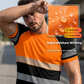 🎁2026 New Arrivals 50% OFF💥Men’s Fluorescent Color Block Athletic Shirt Outdoor Safety Tee