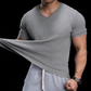 🎁2026 New Arrivals 50% OFF💥Breathable V-Neck Knit Tee – Textured Finish, Athletic Fit, Gym to Street 🏋️
