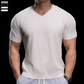 🎁2026 New Arrivals 50% OFF💥Breathable V-Neck Knit Tee – Textured Finish, Athletic Fit, Gym to Street 🏋️