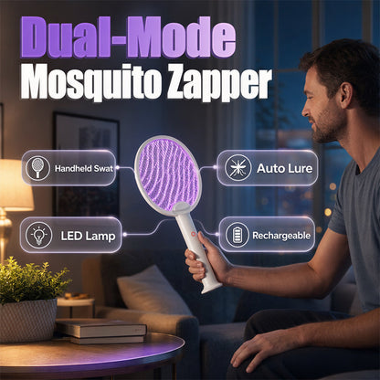 🎁2026 New Arrivals 50% OFF💥2-in-1 Rechargeable Electric Fly Swatter