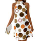 🎁2026 New Arrivals 50% OFF💥Flattering Halter A-Line Dress – Polka Dot Print, Sleeveless, Vacation Ready 🌸