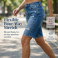 🎁2026 New Arrivals 50% OFF💥Women's Casual Distressed Denim Bermuda Shorts – 4-Way Stretch, Raw Hem, Vintage Vibes 🌿