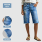 🎁2026 New Arrivals 50% OFF💥Women's Casual Distressed Denim Bermuda Shorts – 4-Way Stretch, Raw Hem, Vintage Vibes 🌿