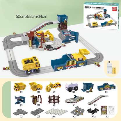 🎁2026 New Arrivals 50% OFF💥Interactive Electric Quarry Adventure Train & Track Set – Motorized Engine, Modular Tracks, Action Stations 🏗️