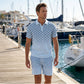 🎁2026 New Arrivals 50% OFF💥Men's Geometric Print Collared Top & Shorts Set – Modern Pattern & Breathable Coordinated Look 🔷