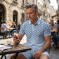 🎁2026 New Arrivals 50% OFF💥Men's Geometric Print Collared Top & Shorts Set – Modern Pattern & Breathable Coordinated Look 🔷