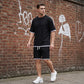 🎁2026 New Arrivals 50% OFF💥Men's Waffle Knit T-Shirt & Shorts Set – Cooling Sensation Fabric & Relaxed Fit Design 💙