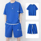 🎁2026 New Arrivals 50% OFF💥Men's Waffle Knit T-Shirt & Shorts Set – Cooling Sensation Fabric & Relaxed Fit Design 💙