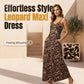 🎁2026 New Arrivals 50% OFF💥Women's Leopard Print Spaghetti Strap Maxi Dress