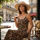 🎁2026 New Arrivals 50% OFF💥Women's Leopard Print Spaghetti Strap Maxi Dress