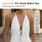 🎁2026 New Arrivals 50% OFF💥Sexy Backless Halter Top & Shorts Set – Adjustable tie-front & breathable – Perfect for beach, pool or summer parties – chic and comfortable 🥂🌊✨