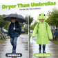 🎁2026 New Arrivals 50% OFF💥Kids Frog-Style Rain Poncho ☔– Waterproof, Lightweight & Backpack-Friendly