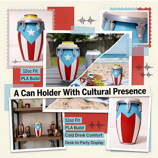 🎁2026 New Arrivals 50% OFF💥ultural Heritage Conga Can Insulator & Holder