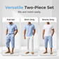 🎁2026 New Arrivals 50% OFF💥Men Summer Linen Set Loose Shirt and Cargo Shorts Two Piece Outfit