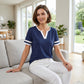 🎁2026 New Arrivals 50% OFF💥Women's Short Sleeve Color Block Tee