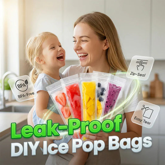 🎁2026 New Arrivals 50% OFF💥DIY Zip-Seal Ice Pop Bags – Reusable & easy to fill – Perfect for healthy frozen treats – great for summer snacks and kids 🍓🍦✨
