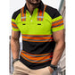 🎁2026 New Arrivals 50% OFF💥Men's High Visibility Reflective Short Sleeve Shirt – Neon Blocks & Athletic Fit Cut ⏰