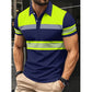 🎁2026 New Arrivals 50% OFF💥Men's High Visibility Reflective Short Sleeve Shirt – Neon Blocks & Athletic Fit Cut ⏰