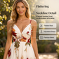 🎁2026 New Arrivals 50% OFF💥Women's Printed Spaghetti Strap Maxi Dress – Designed to flatter with a V-neckline, adjustable thin straps & a flowing A-line silhouette. A timeless, feminine piece for warm-weather occasions 🌿
