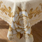 🎁2026 New Arrivals 50% OFF💥Waterproof Gold Rose Tablecloth – Embossed Effect, Stain-Resistant & Elegant for Dining ✨
