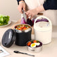 🎁2026 New Arrivals 50% OFF💥Vacuum Insulated Food Jar with Folding Spoon – Keeps hot/cold for 12h – Leak-proof & portable – perfect for lunch, travel or office 🥄🌿✨