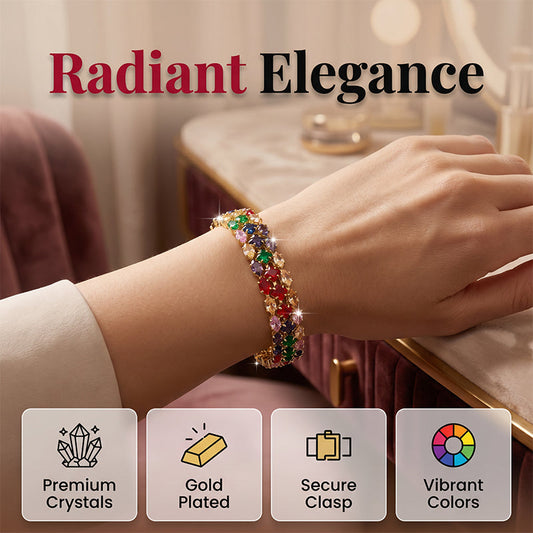 🎁2026 New Arrivals 50% OFF💥Women's Elegant Multicolor Tennis Bracelet – Sparkling & adjustable – Perfect for daily wear or special occasions – vibrant and timeless ✨💖🌿